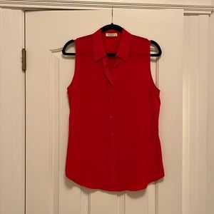 Equipment Signature Slim Sleeveless Button Down